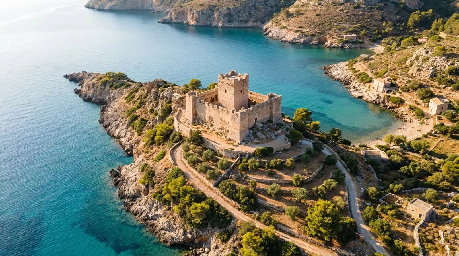 Turquoise water of the Blue Eye spring surrounded by dense green forest in southern Albania